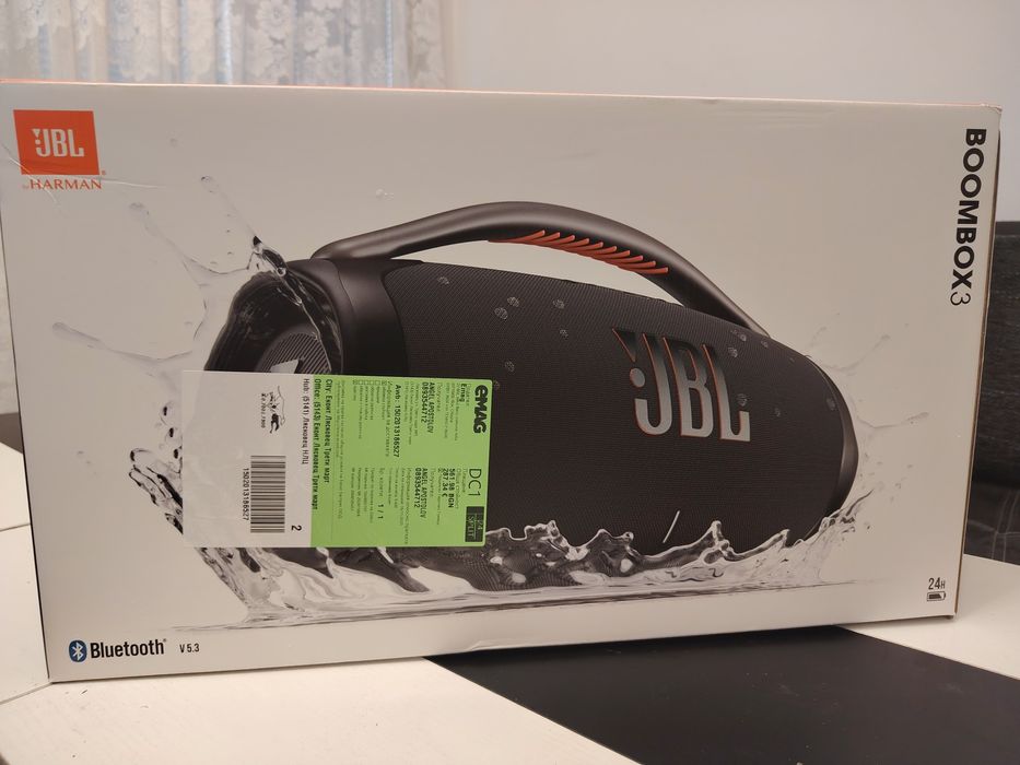 JBL Boombox 3 - Чисто Нова с 2г Гаранция