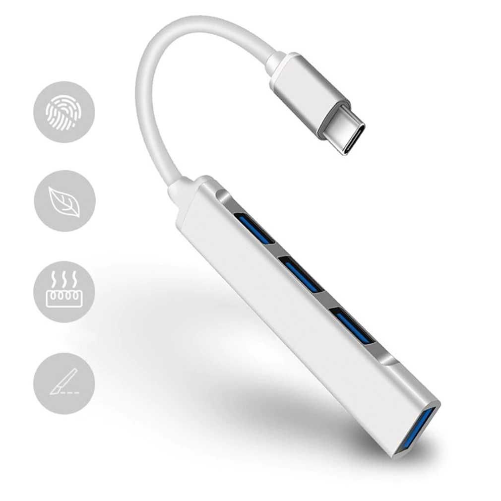 Type-C To USB 3.0 Хъб HUB за Lenovo Macbook HP смартфони и др.