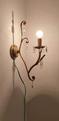 Aplica lampa perete vintage colectie alama bronz Franța 1930