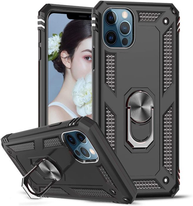 Husa hybrid ARMOR cu inel pt iPhone 12 , 12 Mini, 12 Pro , 12 Pro Max