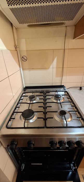 Vand Aragaz ARCTIC, 4 arzatoare, Gaz, L 60 cm, Grill, Rotisor, inox