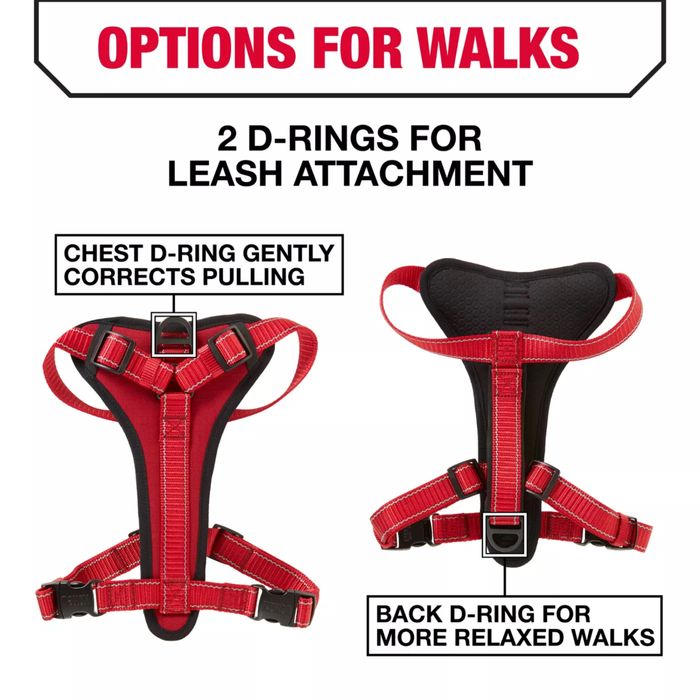 Ham roșu ajustabil pentru câini Kong Mărimea S