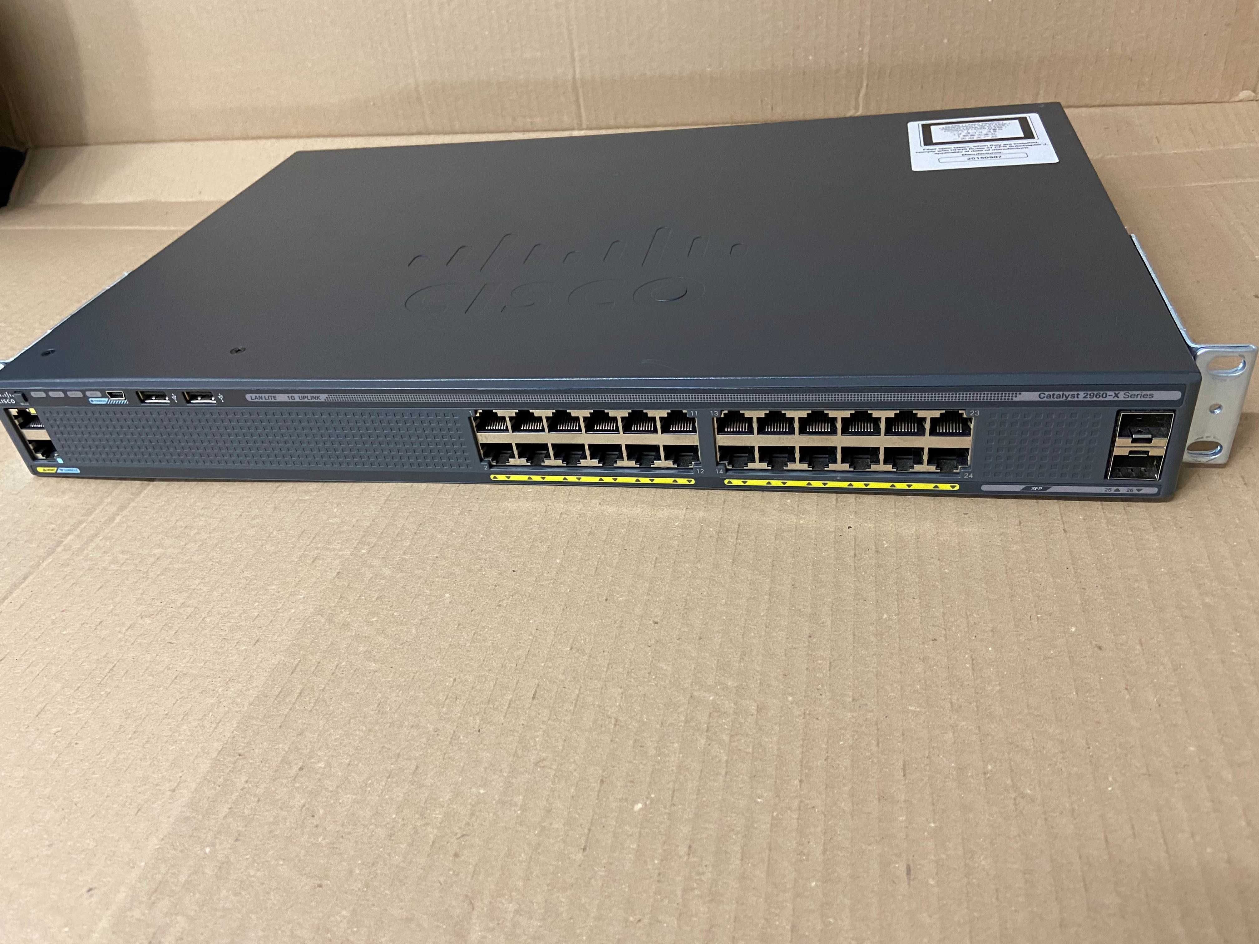 Cisco WS-C2960X-24TS-LL Catalyst гигабитов суич 2960X SFP switch
