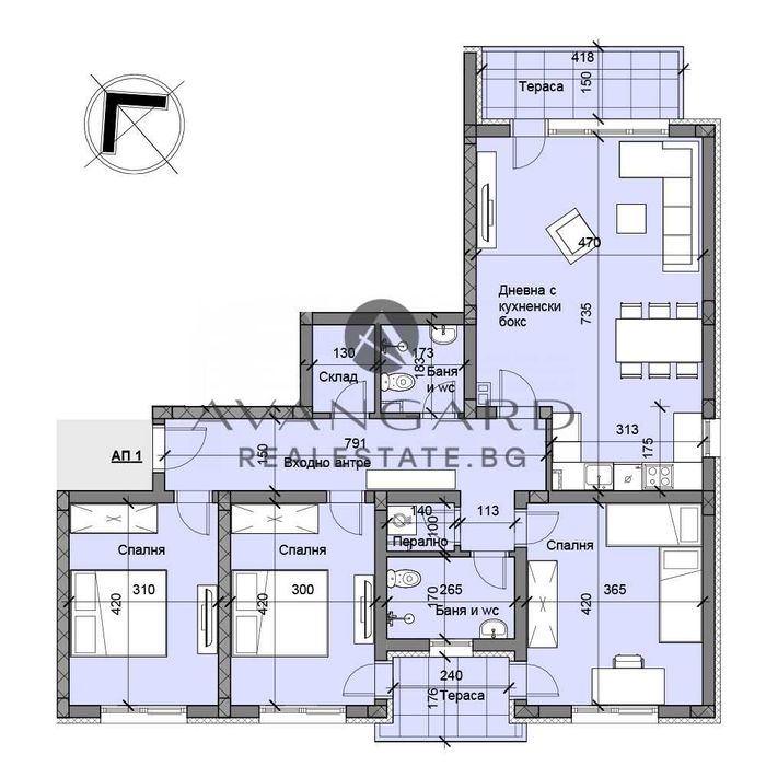 Продава се Четиристаен апартамент в Пловдив, Остромила - 131 кв.м за 1268 €/кв.м - Снимка #5
