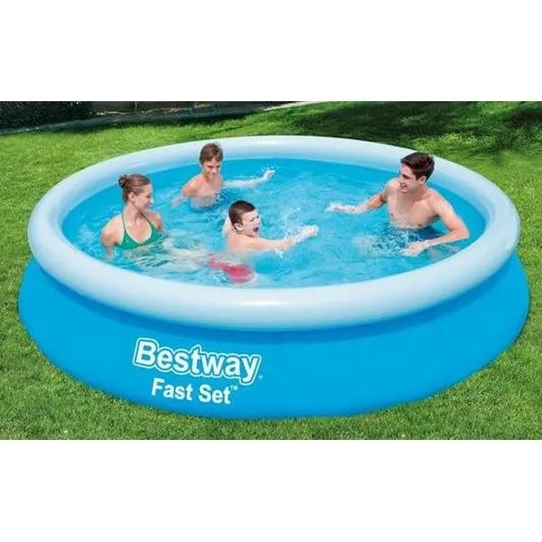 НОВИ!Bestway Басейн Fast Set с филтърна помпа3,66