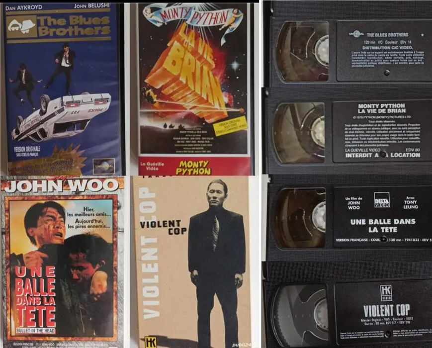 Casete VHS și audio, CD + suport CD, Janis Joplin, U2, Bjork, viniluri