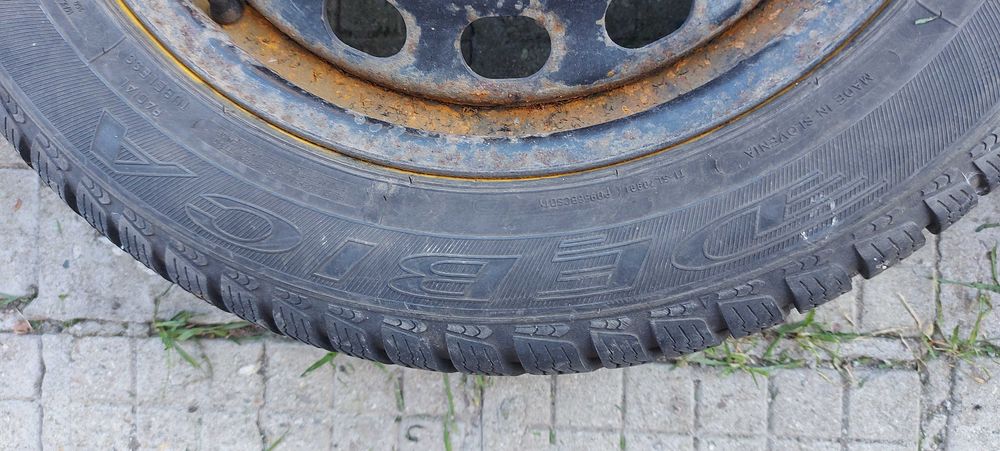 4бр  5х112 железни джанти 6jx16h2 ет 35 със зимни гуми 205/55/16