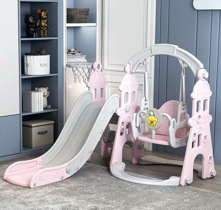 Детская горка с качелей