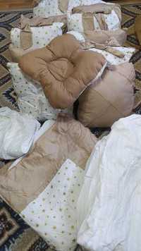Набор подушек для дет. Кровати12+1ортопед подушка, 1 одеяло, 1простыня