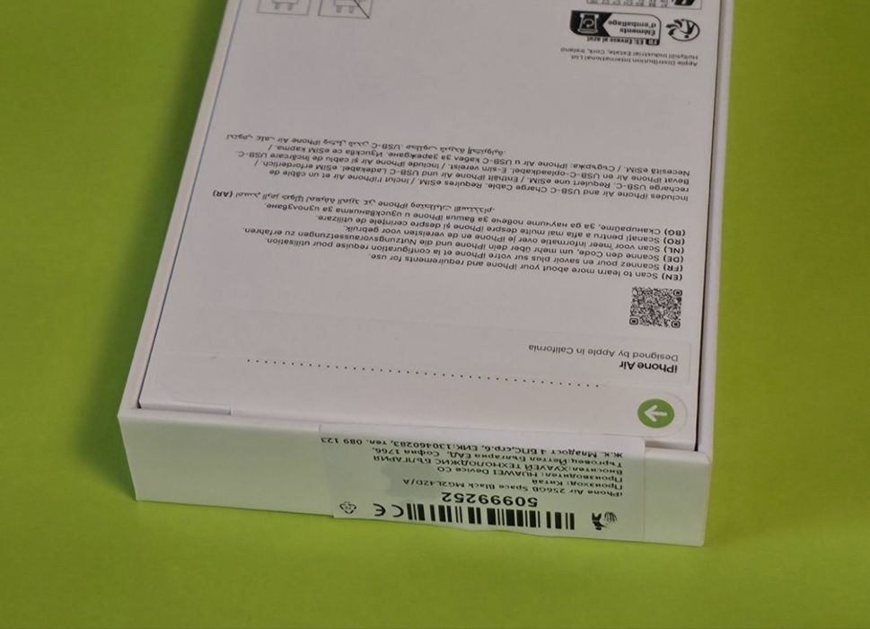 ^^^ЗАПЕЧАТАН 512GB iPhone 17 AIR Гаранция Yettel 2028 Black / Черен***