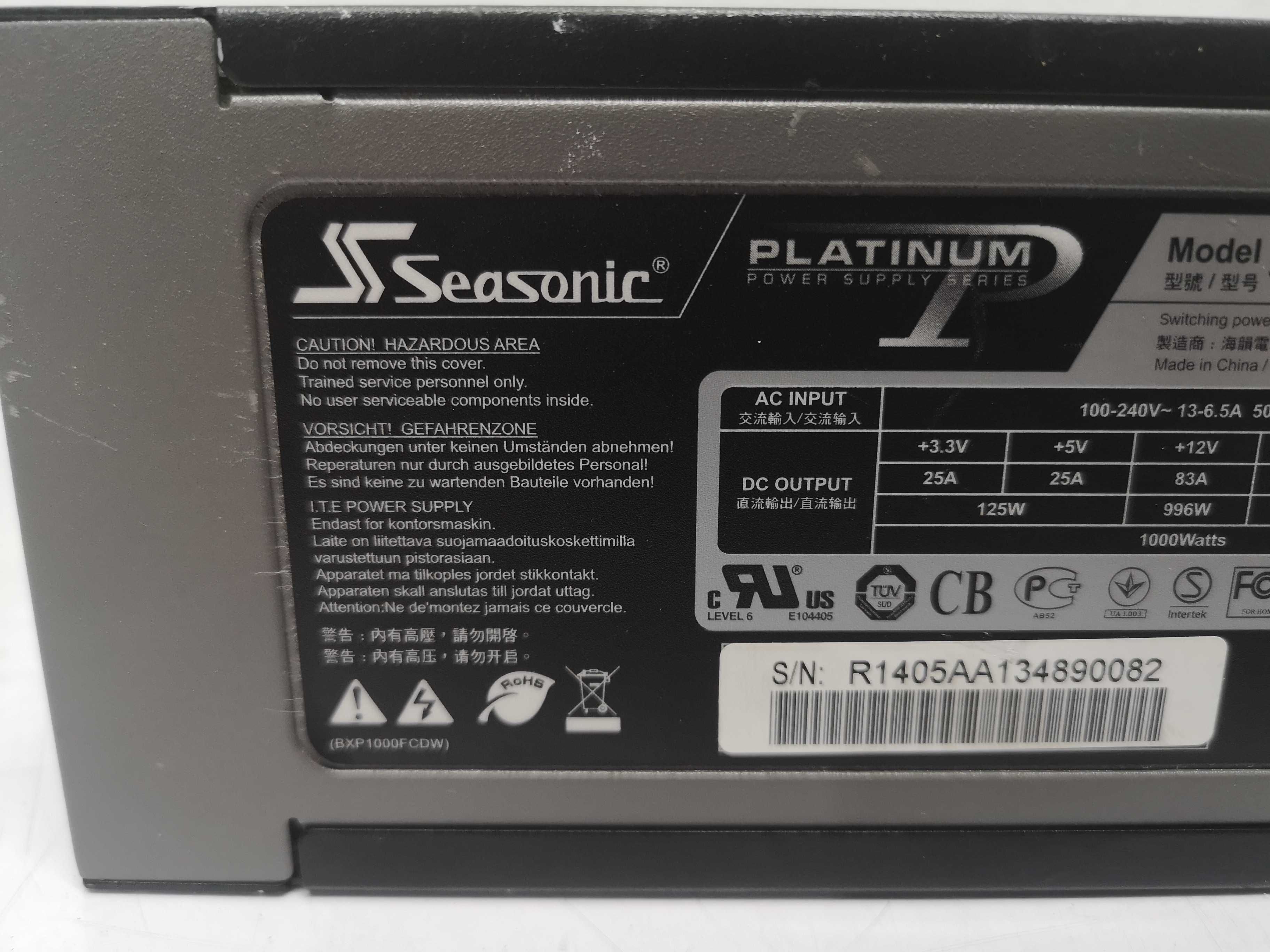 Захранване - Seasonic SS-1000XP
