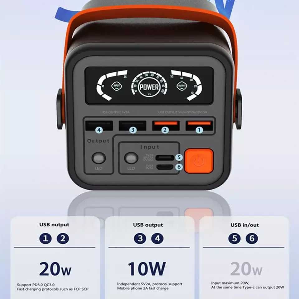 Powerbank 60000mAh baterie externa profesionala Power station portabil