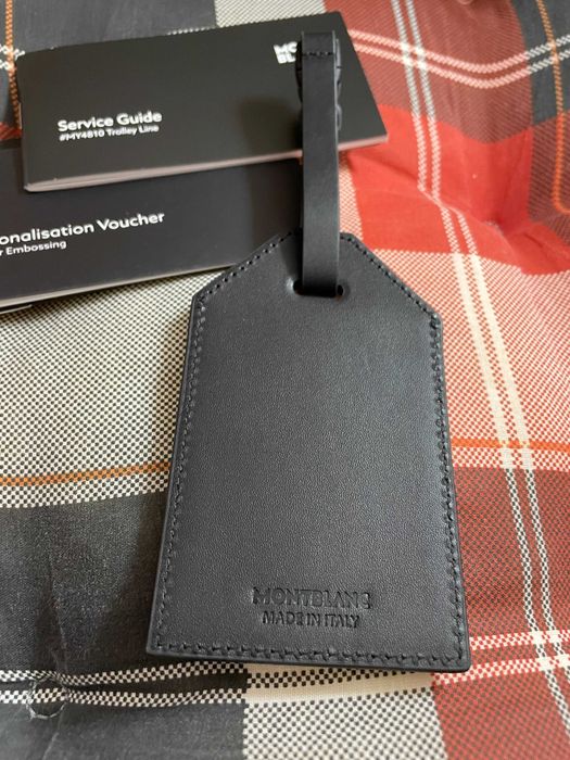 Eticheta pentru identificare bagaje MontBlanc Made in Italy