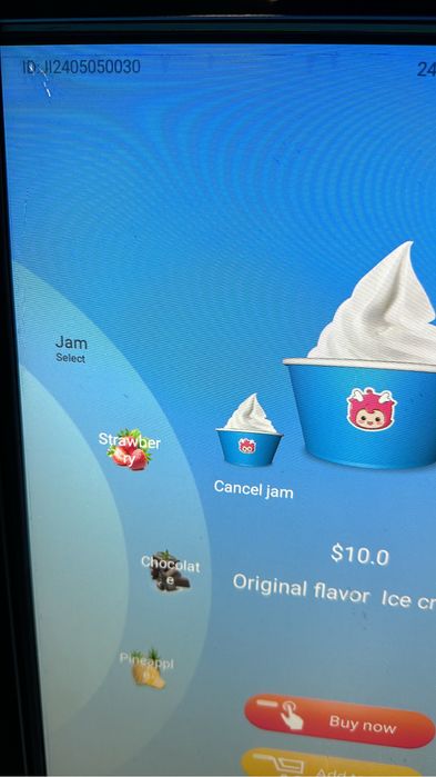 Aparat vending inghetata, ice cream, 6 topping uri, schimb si cu auto