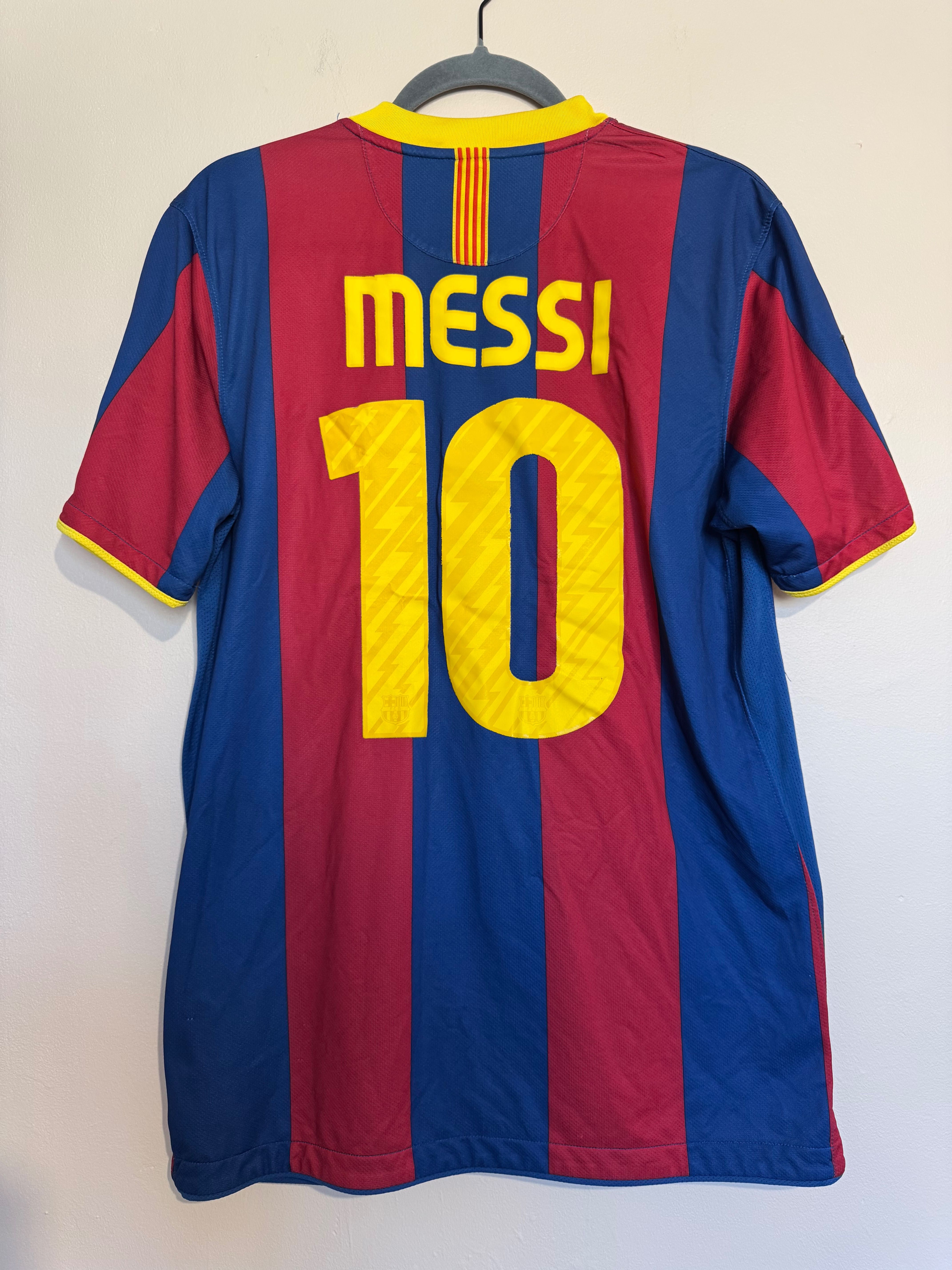 Barcelona 2010 2011 Home Shirt Jersey Nike MESSI #10 sz M Men.