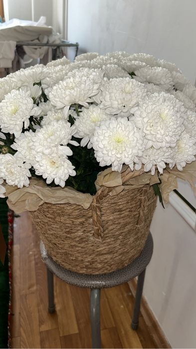 Срочно продам букет большой корзина, пока свежий