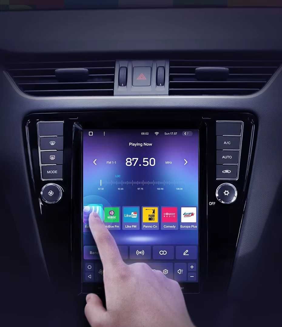 Мултимедия за SKODA OCTAVIA 9.7" тип TESLA вертикална Навигация плеър