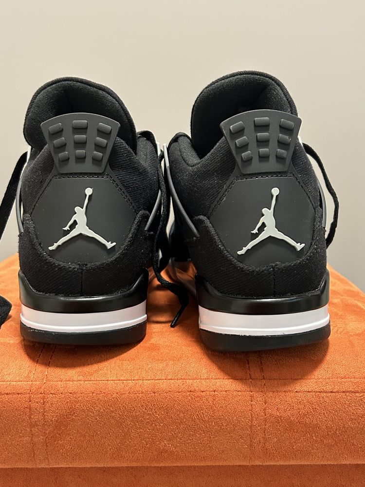 Jordan 4 Black canvas