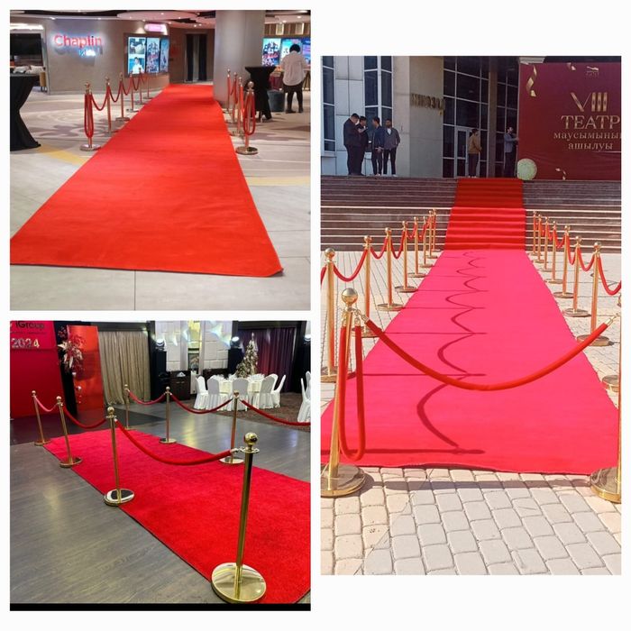 Аренда красная дорожка парфлексы церемониальный набор фан барьеры