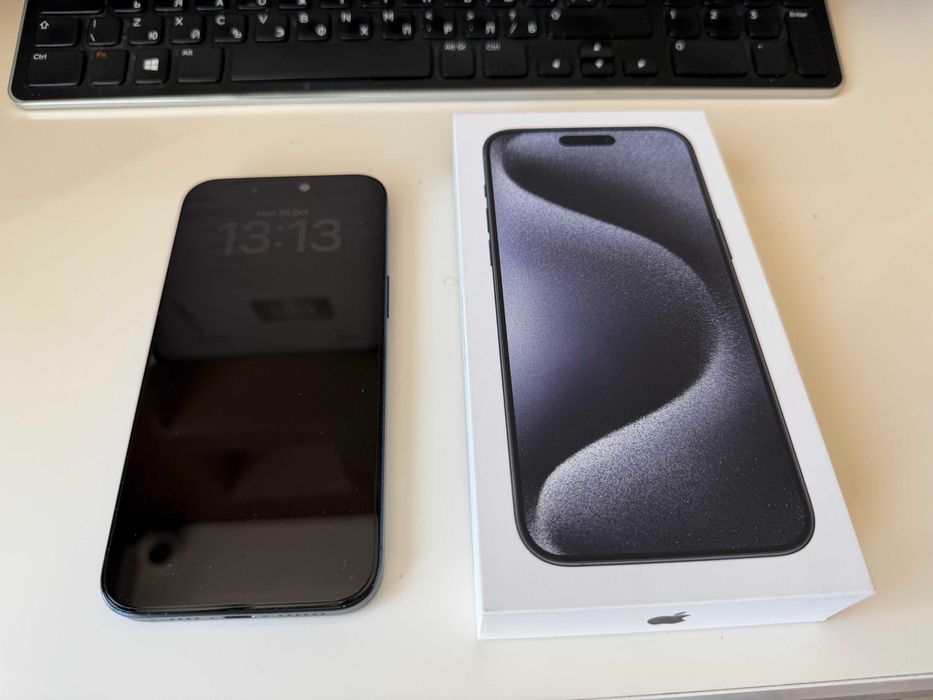 Apple Iphone 15 Pro Max - 256GB - 15м. гаранция към Йеттел - като нов
