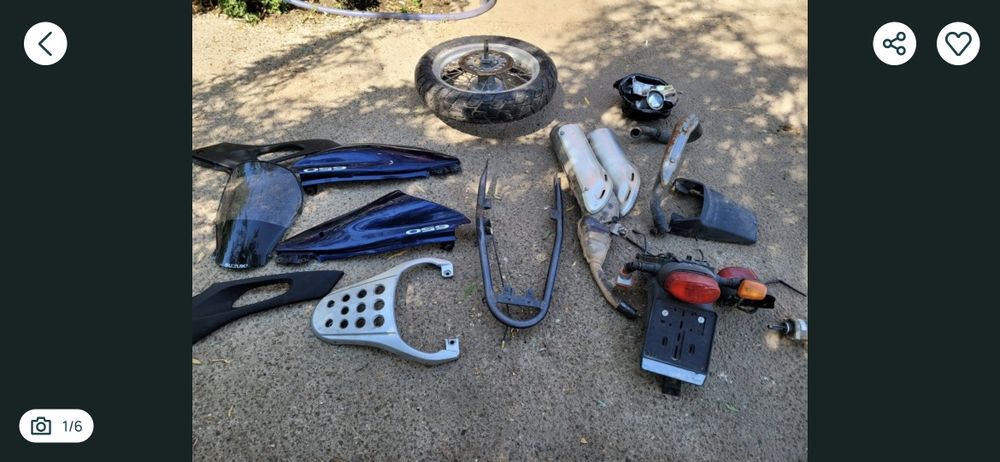 Roata moto suzuki xf 650 freewind, carene laterale, toba originala