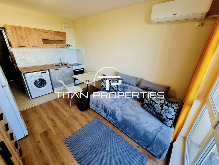 Дава се под наем Едностаен апартамент в Бургас, Меден рудник - зона А - 35 кв.м за 204 € - Снимка #2