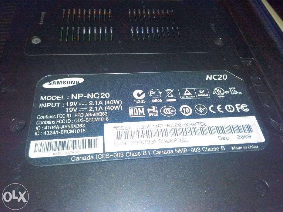 NOTEbook Samsung Np-Nc20