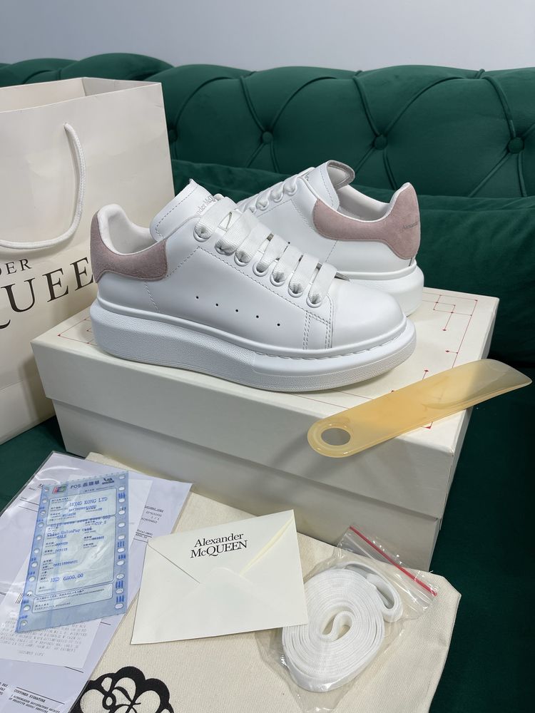 Adidasi Alexander McQueen piele naturala 100% Full Box colectie noua
