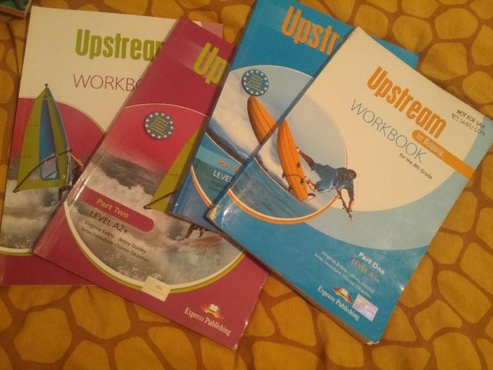 Комплект UpStream А1+ Учебник , Учебна тетрадка