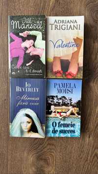 Set 4 cărți ficțiune (3 comedii romantice + un roman istoric)