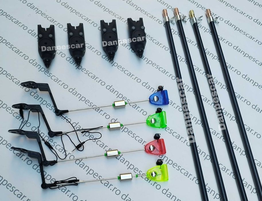 Set 4 Avertizori WINDBLADE 617 + 4 swingere MKM2 cu iluminare si 4Tije