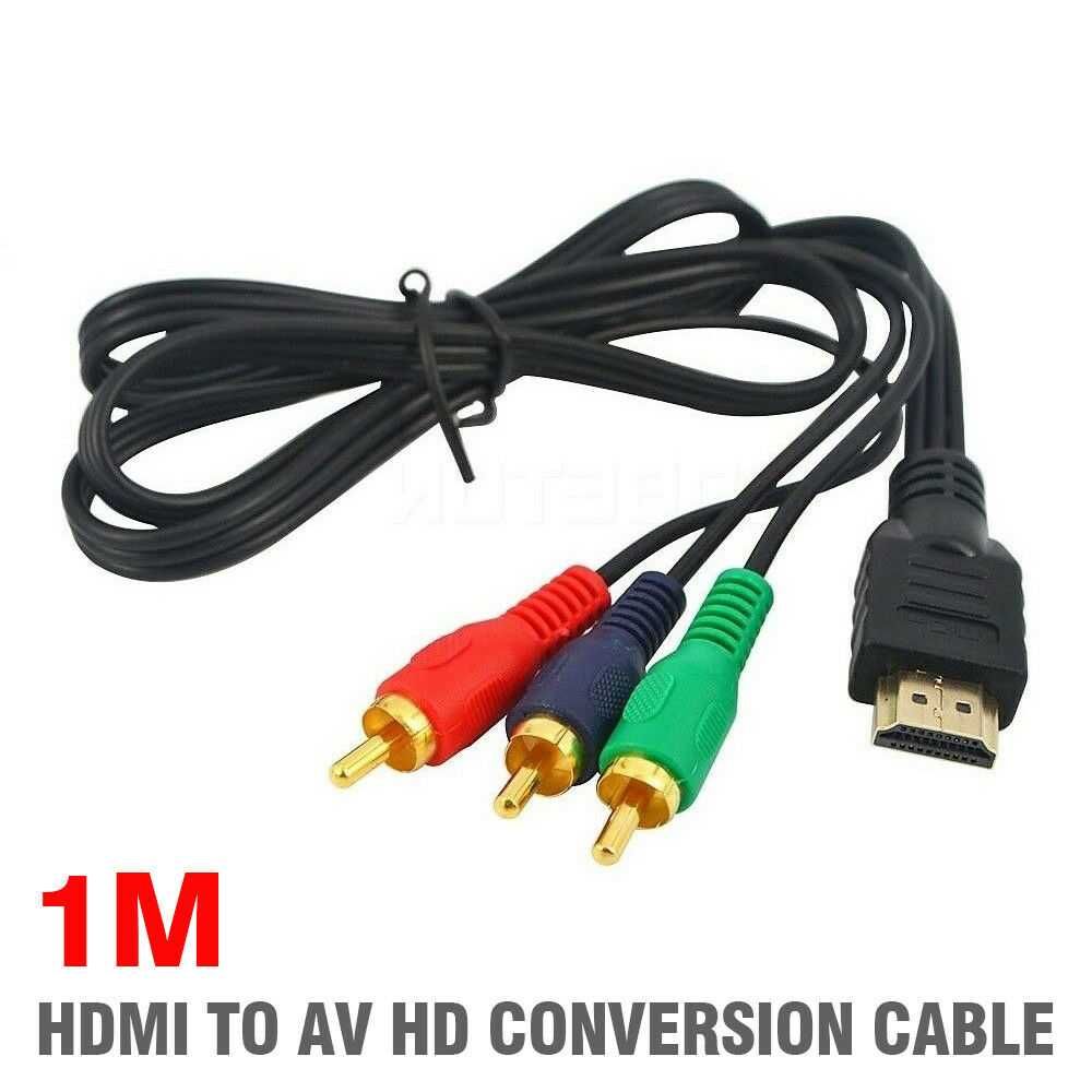 Vand Cablu adaptor HDMI cu RCA Video Audio HDTV 1080p NOU