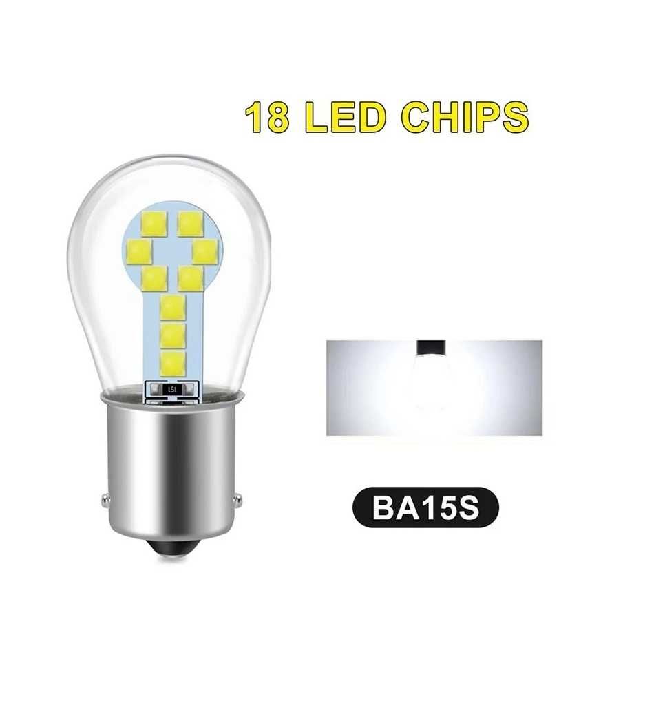 Диодни крушки 2бр BA15s LED - T125 / Комплект