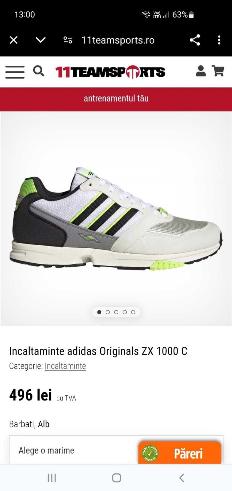 Adidas ZX 1000 C masura 40 2/3 42,43 1/3, 44 2/3, 45 1/3 originali noi