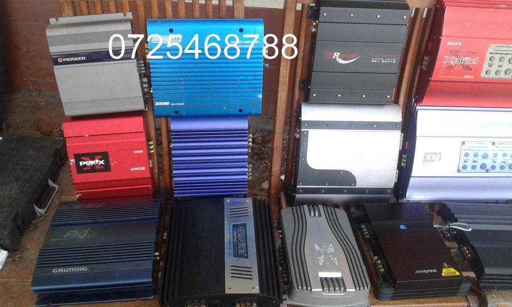 subwoofer auto amplificator 1000w condensator set cabluri hilo