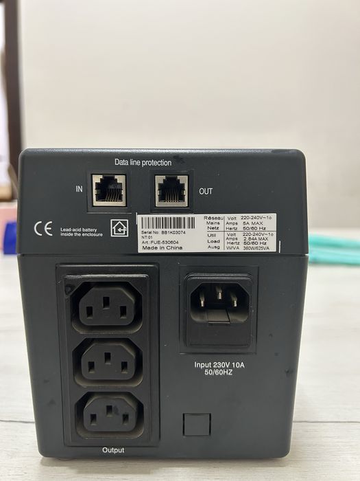 Upc Mge Nova AVR 625 Требуется замена аккумулятора!!