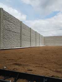 Gard de beton   de placi
