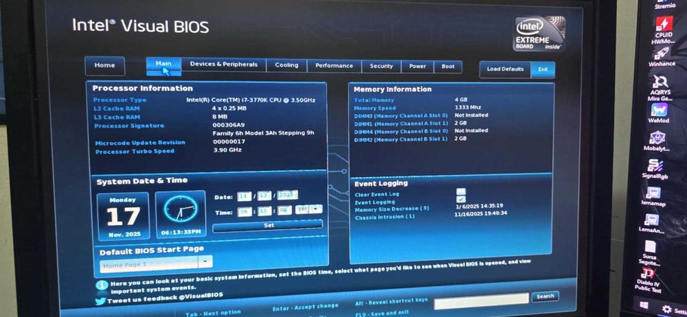 Kit Intel DZ77GA-70K Z77 + i7 3770K + Cooler Dell