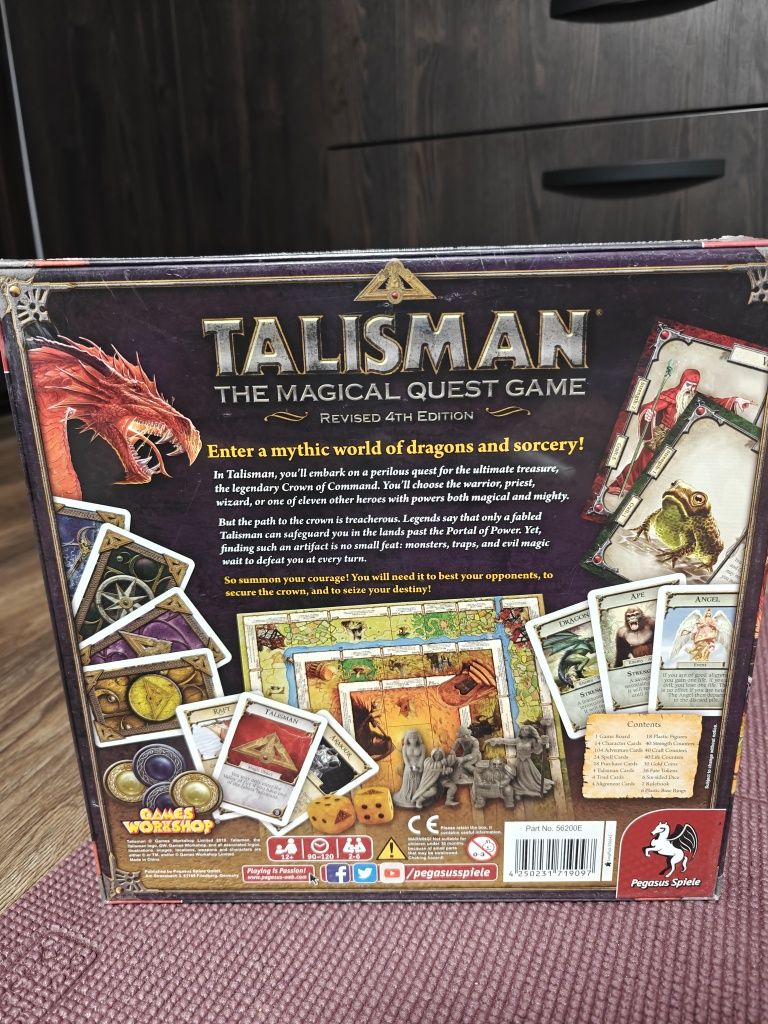 Настолна игра Talisman The magical quest game