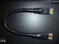 Cablu HDMI-HDMI, 22cm, contacte aurite