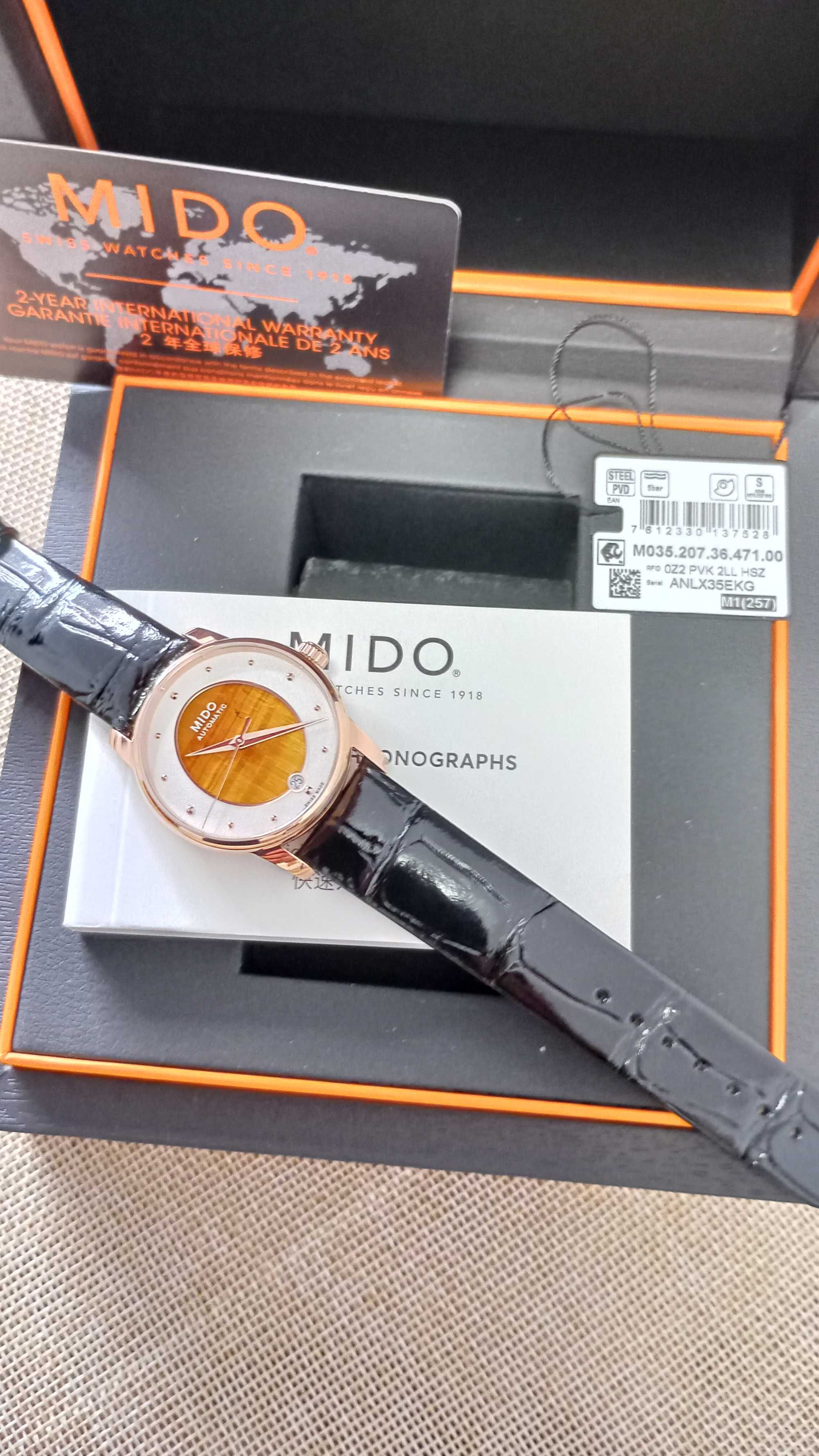 Ceas automat Mido Baroncelli Wild Stone M0352073647100 -  Femei