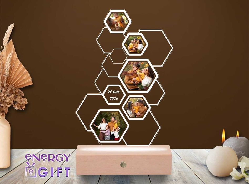 Lampa Led Personalizata – Rama Foto