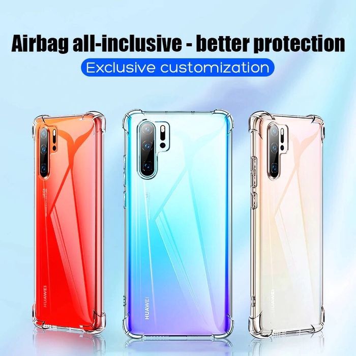 Huawei P20/P30 Pro Lite Husa Ramforsata Silicon Transparenta Bumper