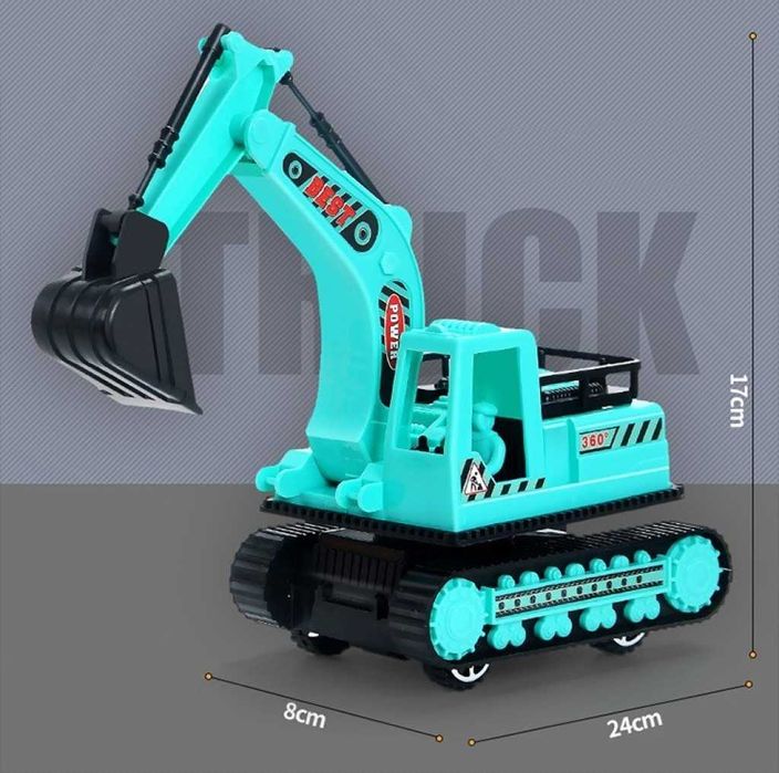 Голям Детски Комплект за игра-2 Камиона, 2 багера, Бетоновоз и Фадрома