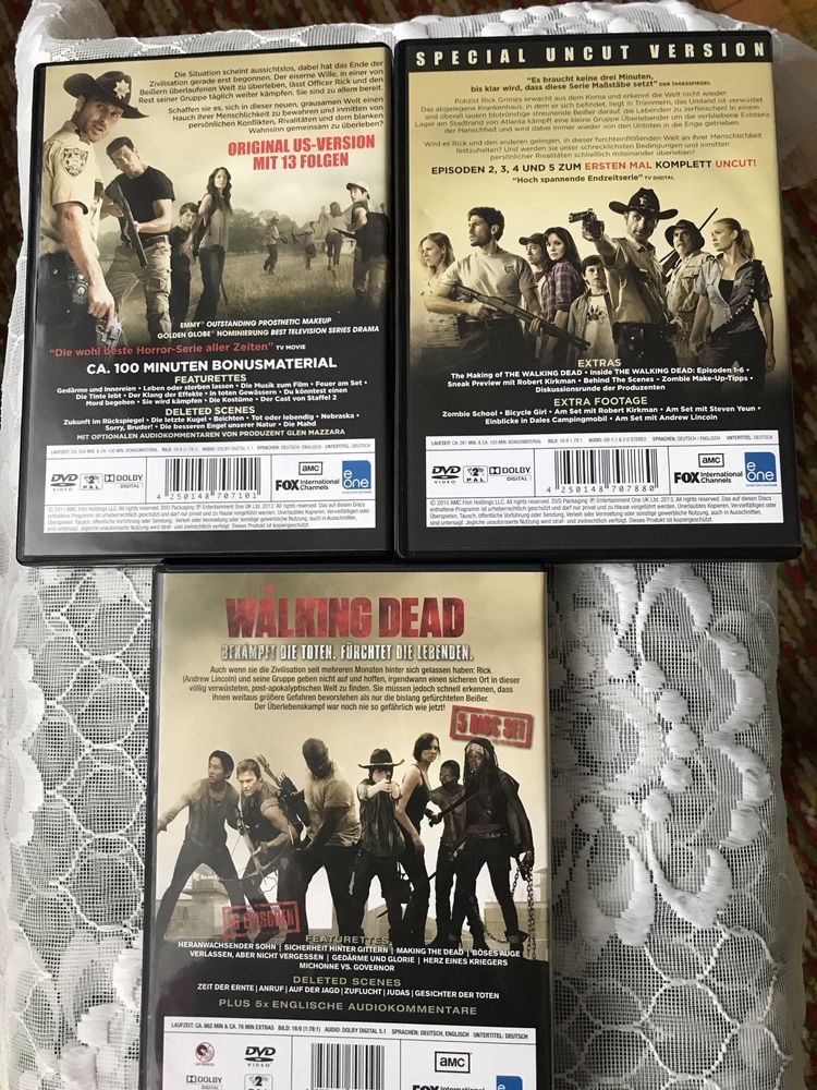 Walking Dead sezonul 1, 2, 3 DVD - uri vidio
