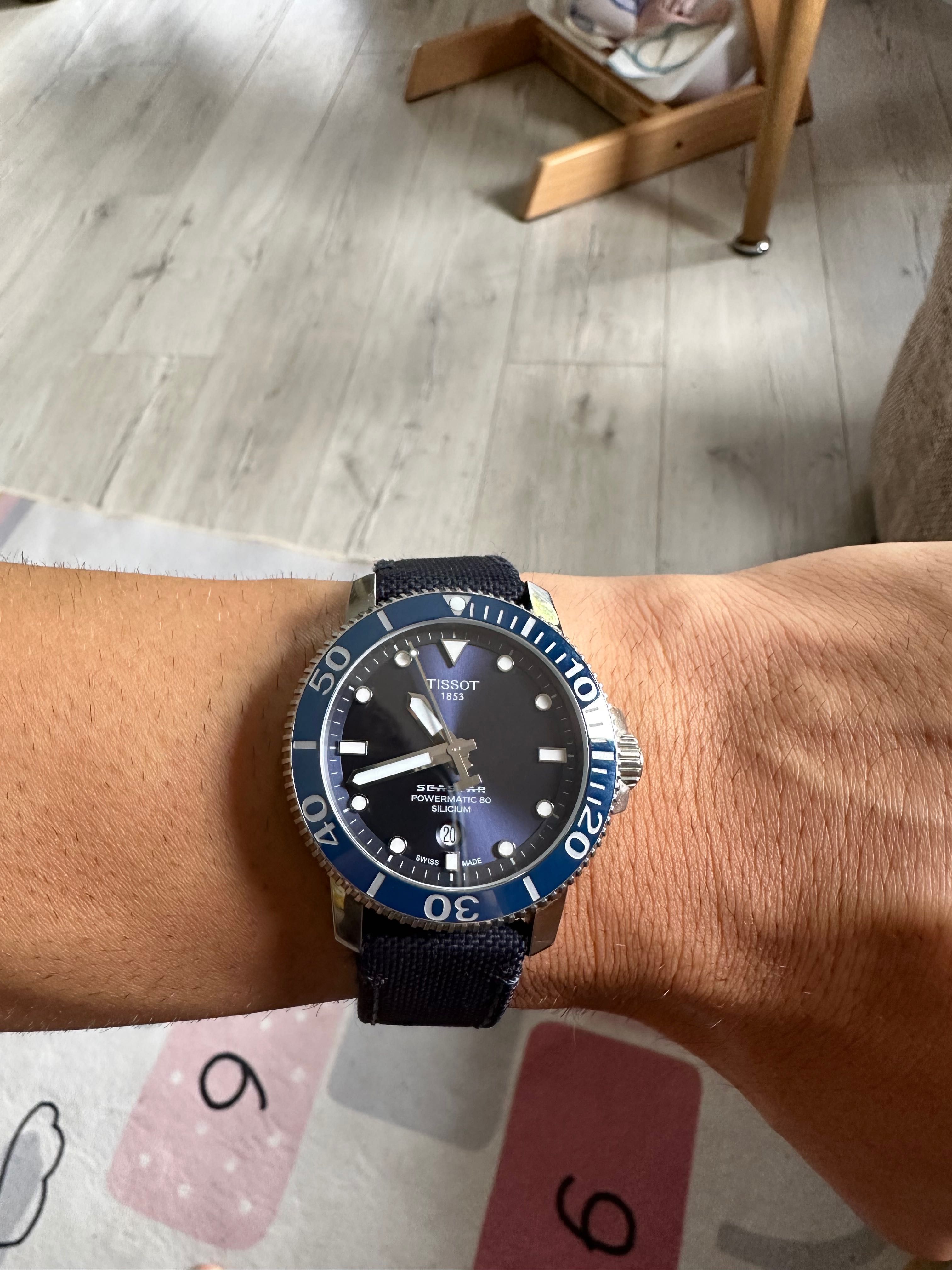 Продавам автоматичен часовник Tissot Seastar 1000Powermaric 80 силиций