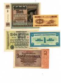 Lot 5 bancnote vechi ,de colectie