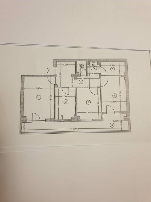 Schimb apartament cu 3 camere