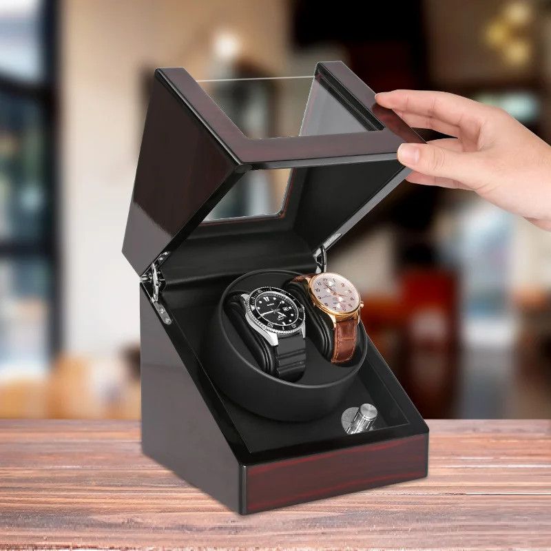 Cutie intors ceasuri iUni, Watch Winder 2, Mahon-Black