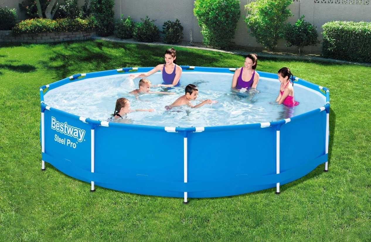 Piscina Rotunda Copii Familie Cadru Metalic 366x76cm LivratGRATUIT BH